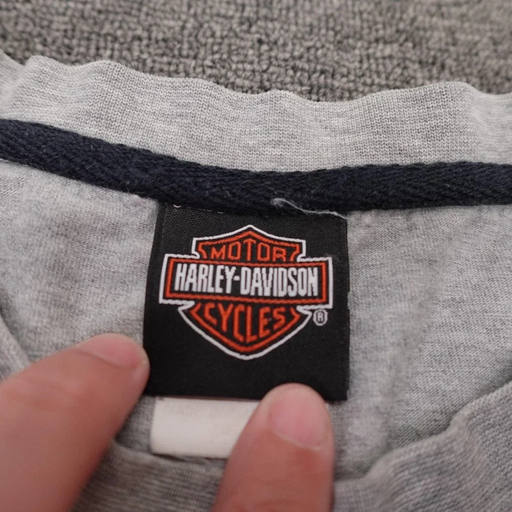 Harley-Davidson Shirt Mens 3XL Gray Genuine Logo Graphic Motorcycle Biker Tee